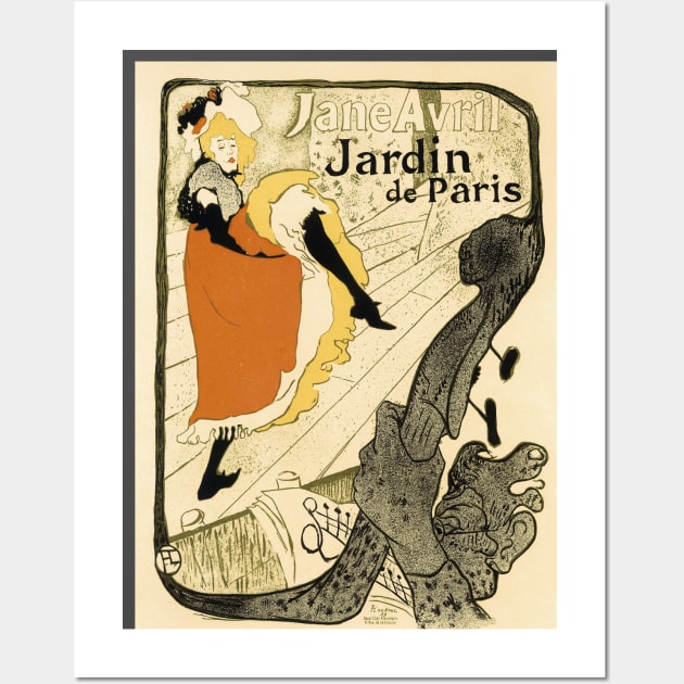 Jane Avril by Toulouse-Lautrec Wall Art by MasterpieceCafe